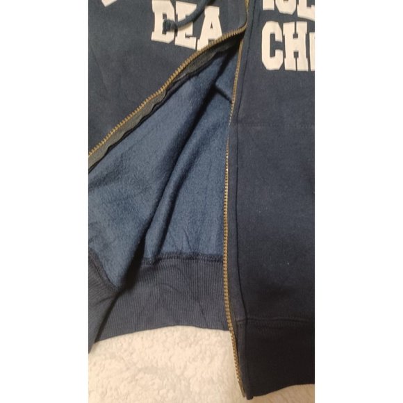 Cotton Net Ocean Isle Beach, NC Men's Navy Full Zip Hoodie Sz S Pockets - Picture 5 of 9